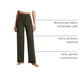 thumbnail image 4 of Pantalones CRZ YOGA Butterluxe de tiro alto y pierna ancha color oliva talla S, 4 of 6
