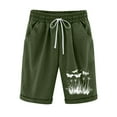 thumbnail image 2 of Otvok Women Printed Elastic Waist Drawstring Pants with Casual Pockets Shorts, 2 of 5