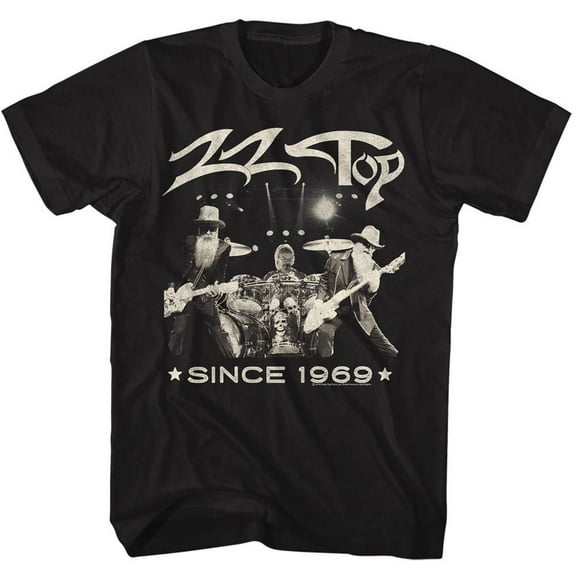 ZZ Top Since 1969 Black Adult T-Shirt 4Xl