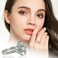 thumbnail image 4 of Fiudx Anillo Abierto, Base de Plata de Ley 925, Circonita Brillante Czb220104901, Elegante Baño de Oro de 18 Quilates Czb220104902, Talla Ajustable Czb220104903, Regalo de San Valentín, Accesorio de, 4 of 7