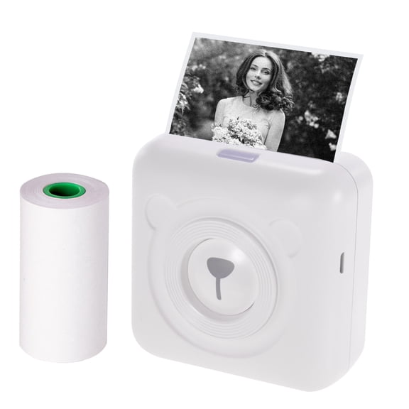 Peripage Mini Pocket All-In-One Thermal Printer Wireless Bt Picture Photo Label Memo Receipt Paper Printer Ar Photo Function With Usb Cable Support For Android Ios Smartphone Windows