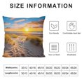 thumbnail image 5 of Chilfamy Sunset Beach Jigsaw Puzzle Pillow Covers Square Design Short Plush Indoor Outdoor Decoration 1PC 20x20in, 5 of 5