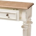 thumbnail image 6 of Baxton Studio French Oak and Distressed White Wash Console Table, 6 of 9