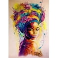 thumbnail image 2 of Art Poster African American Art Canvas Art Poster, African Black Woman Graffiti Pictures Wall Decor, Abstract African Girl Canvas Paintings for Living Room Decoration Unframed, 2 of 3