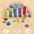 thumbnail image 3 of Lydaz Montessori Math Manipulatives Toys Niños Bloques De Números De Madera Juguetes Kindergarten Aprendizaje Educación Juguete Preescolar Aula Debe Tener Stem Counting Puzzle Juguete Regalo Para Niño, 3 of 5