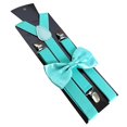 thumbnail image 1 of Men Suspender Adjustable Sturdy Construction Elastic Fiber Anti-fade Unisex Solid Suspender For Wedding, 1 of 4