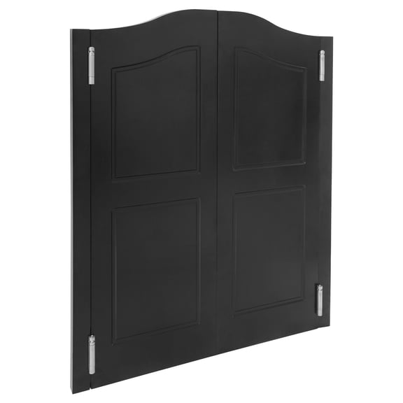 Black Solid Wood Interior Swinging Door 36" W x 42" H, Self-Closing Double-Action Saloon Doors with Hinges Hardware Entrance Partition for Cafe Stairs Hallway Kitchen Bar