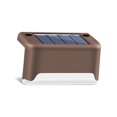 thumbnail image 3 of Luz de escalera LED solar 3000K IP55 Impermeable Resistente a la intemperie Recargable Jardín Camino Lámparas de valla Decoración Patio de plástico Noche Marrón Advancent HA009218-02, 3 of 6