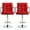 Red, variant on YANG2 Premium Set of 2 Height - Adjustable Bar Stools - Large - Sized Bar Chairs with Sturdy Steel Construction, Ideal for Home Kitchens, Bars, and Entertainment Areas, Combining Style，Light Gray
