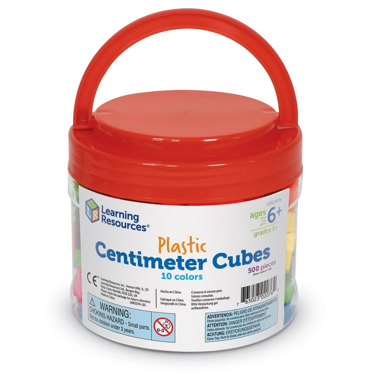 Colored Math Link Counting Blocks For Math Jenaai 500 Pcs Math Learning Cubes With 18 Pcs ...