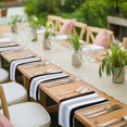 thumbnail image 3 of Black Grey Stripes Cloth Napkins, White Striped Vertical Modern Geometric Washable and Reusable Dinner Napkins Set of 8, Table Napkin for Kitchen Party Birthday Wedding Hotel Housewarming 20"x20", 3 of 8