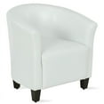 thumbnail image 4 of Pemberly Row Faux Leather Accent Chair in White, 4 of 9