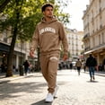 thumbnail image 4 of Fabrcox M-5XL 2 Piece Sweatsuits for Men Fleece Lined Hoodie Sweatpants Set Causal Athletic Workout Sweatshirt Joggers Mens Tracksuit Set 4XL, 4 of 7