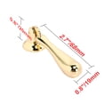 thumbnail image 5 of Utopia Alley Danbury Cabinet Ring Pull Knob - Decorative Cabinet Drop Pull Knobs for Cabinets and Drawers - Vintage Cabinet Hardware with Hand Finished Polished Gold - Metal Drawer Pull Knobs 2.7", 5 of 7