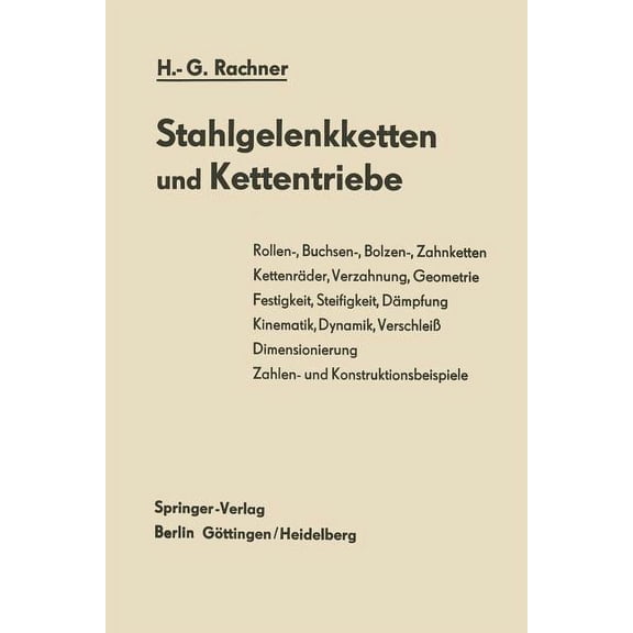 Stahlgelenkketten Und Kettentriebe