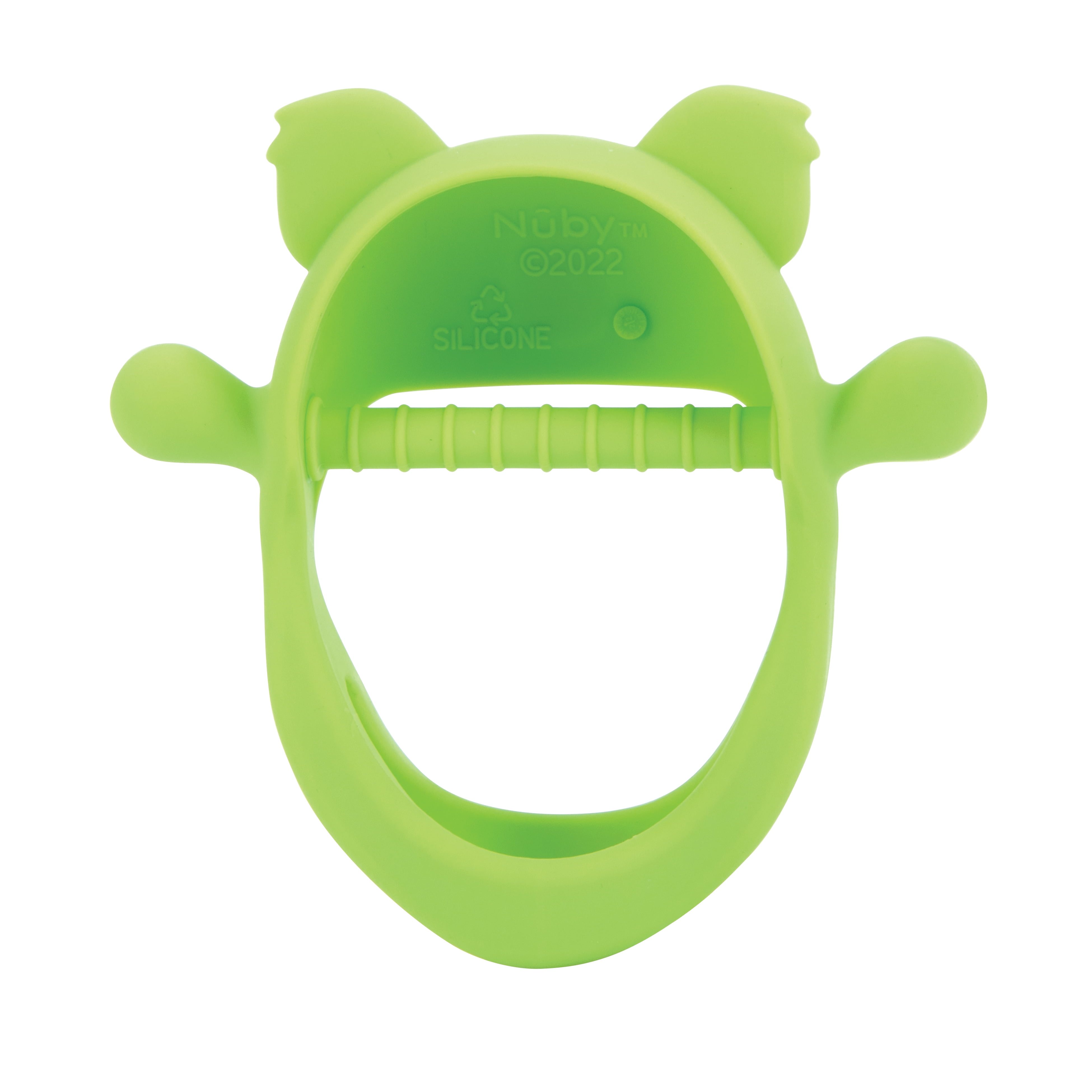 Nuby Mini Wrist Grip Silicone Teething Mitten for Babies, Koala