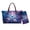 Blue-Butterfly Daisy, variant on Hummingbird Floral Printed Top Handle Handbag with Wristlet Wallet Womens Tote Bag Lightweight Shoulder Purse with Wristlet Clutch Pu Leather Top Handle Tote Purse, Green and Pink