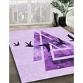 thumbnail image 2 of Ahgly Company Indoor Rectangle Patterned MediumOrchid Purple Area Rugs, 5' x 8', 2 of 6