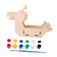 thumbnail image 3 of perfeclan Wooden Dragon Boat Craft Model,Kindergarten Coloring Toy,Doodle Painting Gifts,Kids Handicraft Toy for Projects dragon boat A, 3 of 9