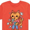 thumbnail image 3 of Instant Message - Cat Blowing Bubbles - Toddler & Youth Short Sleeve Graphic T-Shirt, 3 of 6