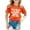 Orange, variant on WOYY Toddler Girls Birthday T-Shirt Letter Print Short Sleeve T Shirt Summer Casual Tshirt