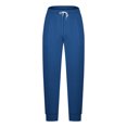 thumbnail image 4 of Fashion YLSDY Mens Jogging Pants Baggy Casual Solid Color Sweatpants Stretch Elastic Waist Drawstring Sport Pants with Pockets Blue 20-22, 4 of 5