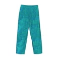 thumbnail image 5 of Easygdp Blue Green Glitter Men's Pajama Pant, Sleep Elastic Waistband Lounge Pants - Medium, 5 of 9