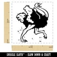 thumbnail image 2 of Running Ostrich Giant Bird Self-Inking Rubber Stamp Ink Stamper - Black Ink - Small 1 Inch, 2 of 7