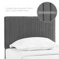 thumbnail image 3 of Modway Keira Velvet Upholstered Twin Headboard in Gray, 3 of 7