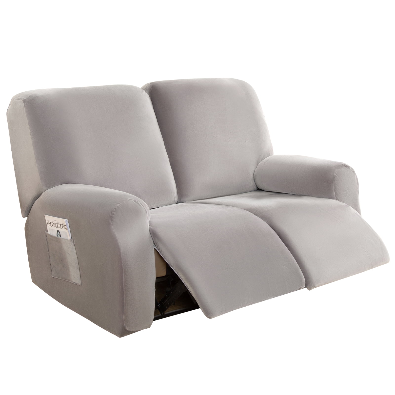 SHANNA Stretch Recliner Loveseat Cover Sofa Slipcover, 2 Seater Couch