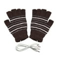 thumbnail image 1 of USB patrón de rayas Calefacción sin dedos de punto de lana Manos Guantes calientes Guantes para Mujeres Hombres Niñas Niños USB Guantes de calefacción, 1 of 2