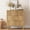 Natural Oak, variant on Natural Oak 3 Drawer Dresser for Bedroom, 30" Tall Modern Chest of Drawers with Gold Metal Handles & Anti-Tipping Device, Fluted Wooden Dresser Organizer for Living Room, Hallway, Kids Room