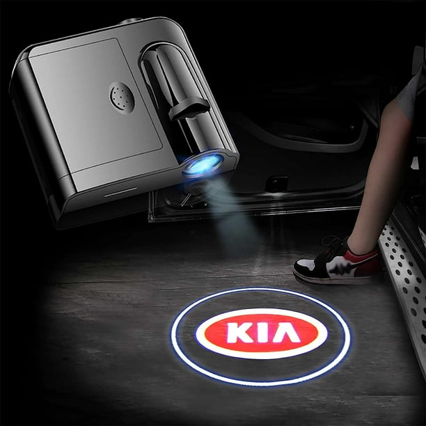 2Pcs Fit for KIA Door Lights Logo Wireless Car Door Projector Logo