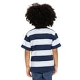 thumbnail image 5 of Wonder Nation Toddler Boy's Short Sleeve Striped Henley T-Shirt, Sizes 12M-5T, 5 of 7