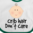 thumbnail image 4 of Inktastic Crib Hair Dont Care Funny Baby Clothes Boys or Girls Baby Bib, 4 of 4