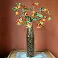 thumbnail image 2 of Hammered Metal Decorative Centerpiece Flower Table Vase Two Tone Black and Gold 20 Inch, 2 of 2