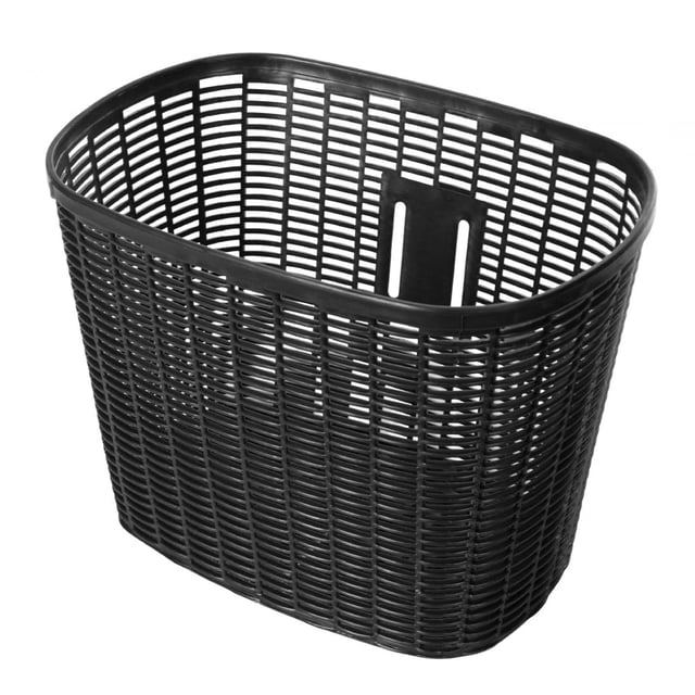 Cesta delantera desmontable para bicicleta, accesorios de estilo retro, imitación de ratán, para la mayoría de adultos negro Zulema Cesta para bicicleta