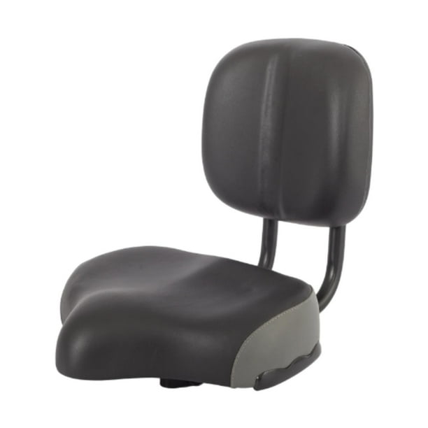 Asiento de bicicleta con backrest cojín asiento de bicicleta cojín de bicicleta ancha para bicicletas de montaña Gris