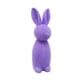 thumbnail image 1 of Conejito de Pascua flocado, decoración de Pascua, figura de conejo flocado para balcón violeta, 1 of 8