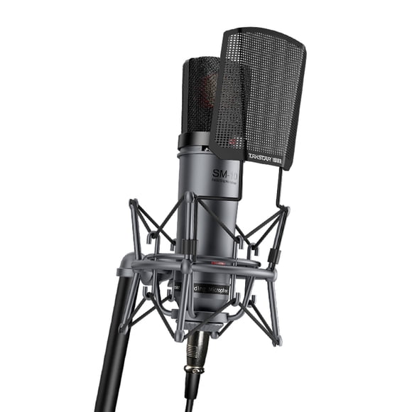 Microphones, Réseau Électrique Alimentation en Direct 48v avec Pare-Brise en Métal Xlr avec Xlr avec le Réseau d'Alimentation en Métal 48v Montage Pare-Brise en Métal 48v Buzhi Sm-10 Métal Xlr