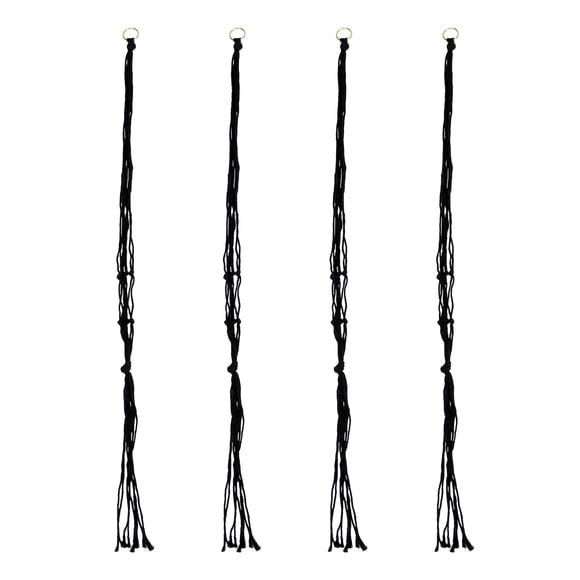 4Pcs Macrame Plant Hangers Handmade Cotton Rope Hanging Plant Holder Home Decors