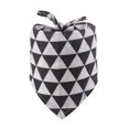 thumbnail image 2 of Greeniant Bufanda de baba para 4 estaciones, plegable, de algodón suave, elegante, reutilizable, ajustable, toalla Triangular para mascotas, para cuello Ropa para mascotas Negro Tipo 2 Greeniant PT003844-05, 2 of 6