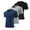Navy/Grey/Black, variant on WBQ 3 Pack Men's Compression Shirts Short Sleeve Running Quick Dry Basketball Workout Gym T-Shirt Running Tops Cool Dry Sports Base Layer Athletic Undershirts S-3XL