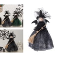 thumbnail image 3 of 2 Accesorios De Fotos De Muñecas Coleccionables De Bruja Sunnimix Para Decoración De árbol De Navidad De Halloween Negro, 3 of 7