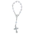 thumbnail image 2 of Vatican Imports Beautiful One Decade Rosary (Clear), 2 of 3