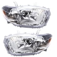 thumbnail image 3 of SEBLAFF TO2502176 TO2503176 Clear Lens Chrome Halogen Headlight Assembly Replacement for 2008 2009 2010 Highlander Driver & Passenger Side, 3 of 5
