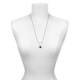 thumbnail image 3 of Delight Jewelry Silvertone Mini Red Translucent Ladybug Silvertone Dream Big Pendant Necklace, 25", 3 of 4