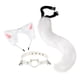 thumbnail image 2 of 3x orejas y cola de zorro de peluche juntas Cosplay Chat Orejas y cola Orejas juntas para blanco, 2 of 8