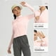 thumbnail image 5 of Sudadera con capucha de viaje,Top corto de manga larga con protección solar para mujer, camisa con cremallera completa UPF y lentejuelas, blusa informal de poliéster para uso diario, sopatenor, 5 of 9