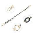 thumbnail image 3 of Unique Bargains 1 Pc Durable Handbag Strap for Travelling Black White Acrylic Metal, 3 of 5